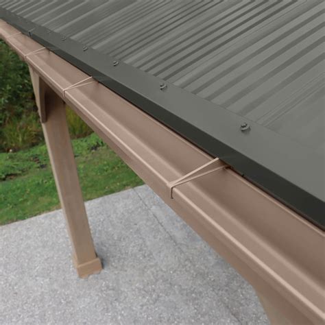 The factory-applied Timber Gray finish perfectly matches the Madison Pergola or complements your. . Yardistry pavilion gutters